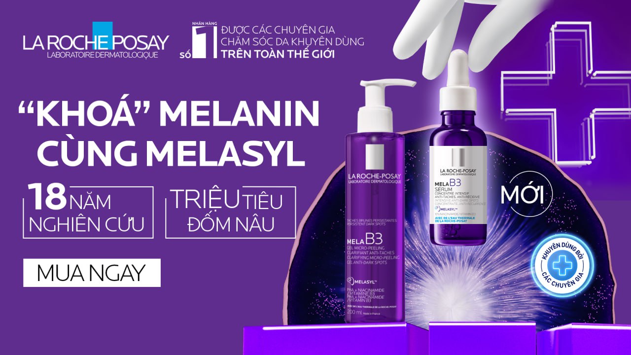 Review Serm giảm thâm nám  La Roche Posay Mela B3 với Melasyl và 10% Niaciamine