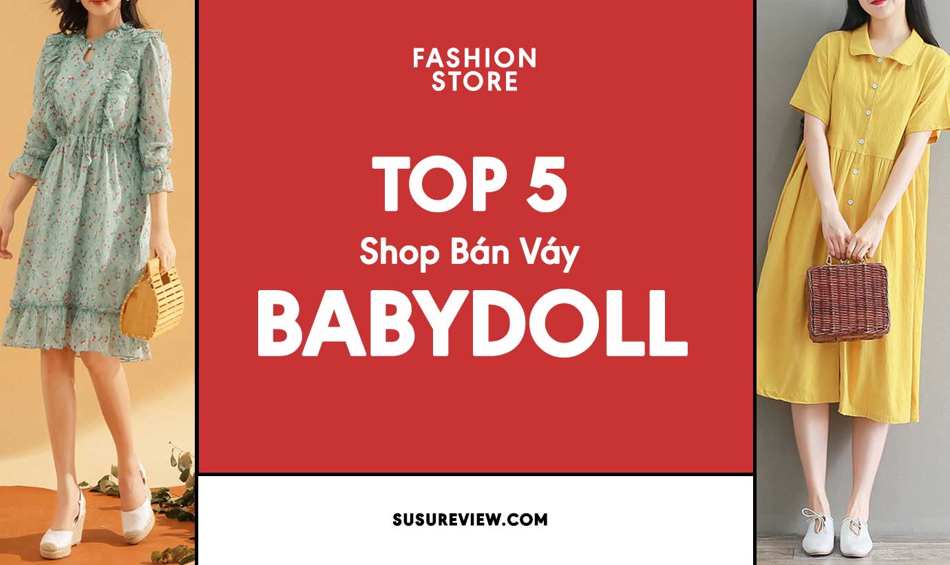 Váy baby doll đỏ tiểu thư | Shopee Việt Nam