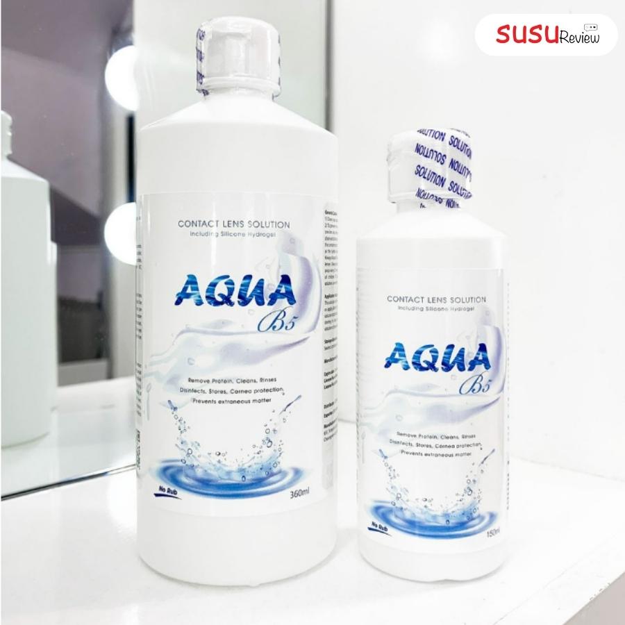 COMBO Nước ngâm Lens 150ml + Nhỏ mắt Lens 13ml Angel Eyes Aqua B5