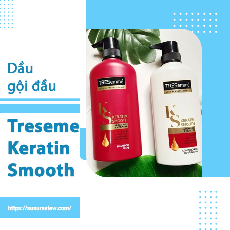 Dầu gội đầu trị gàu dưỡng tóc Treseme  Keratin Smooth