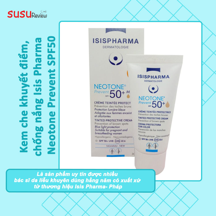 Kem che khuyết điểm, chống nắng Isis Pharma Neotone Prevent SPF50