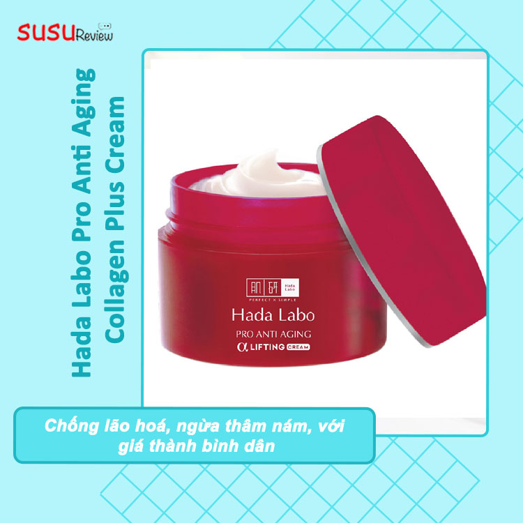 Kem dưỡng chuyên biệt chống lão hóa Hada Labo Pro Anti Aging Collagen Plus Cream