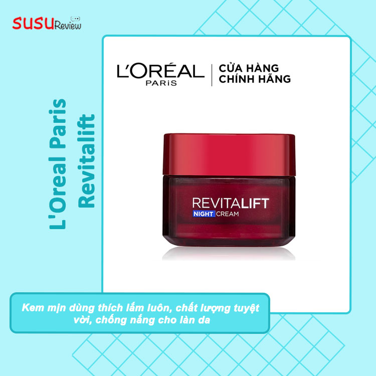 Kem dưỡng đêm săn chắc da & giảm nếp nhăn L'Oreal Paris Revitalift 