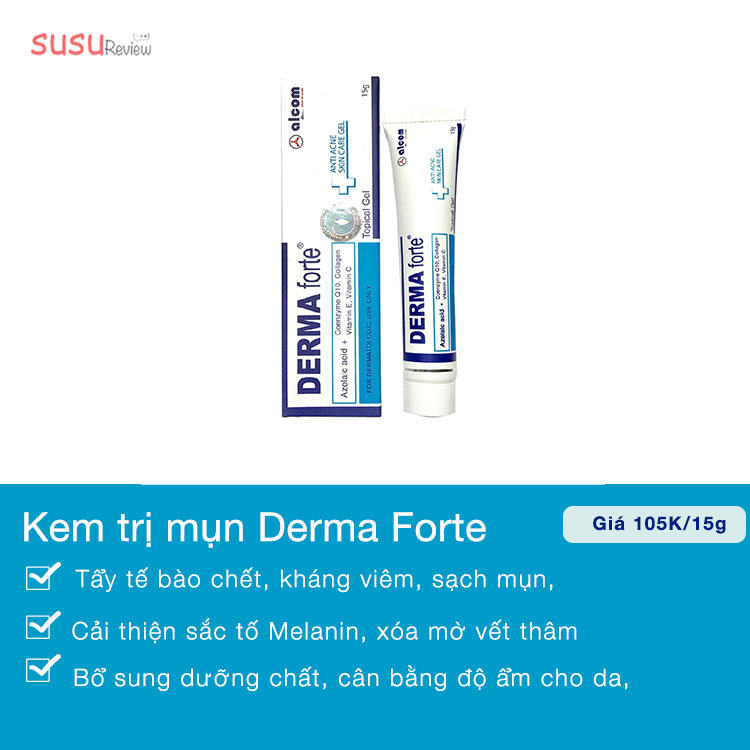 Kem trị mụn Derma Forte - Susureview - SusuReview