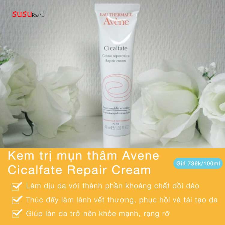Kem trị mụn thâm Avene Cicalfate Repair Cream