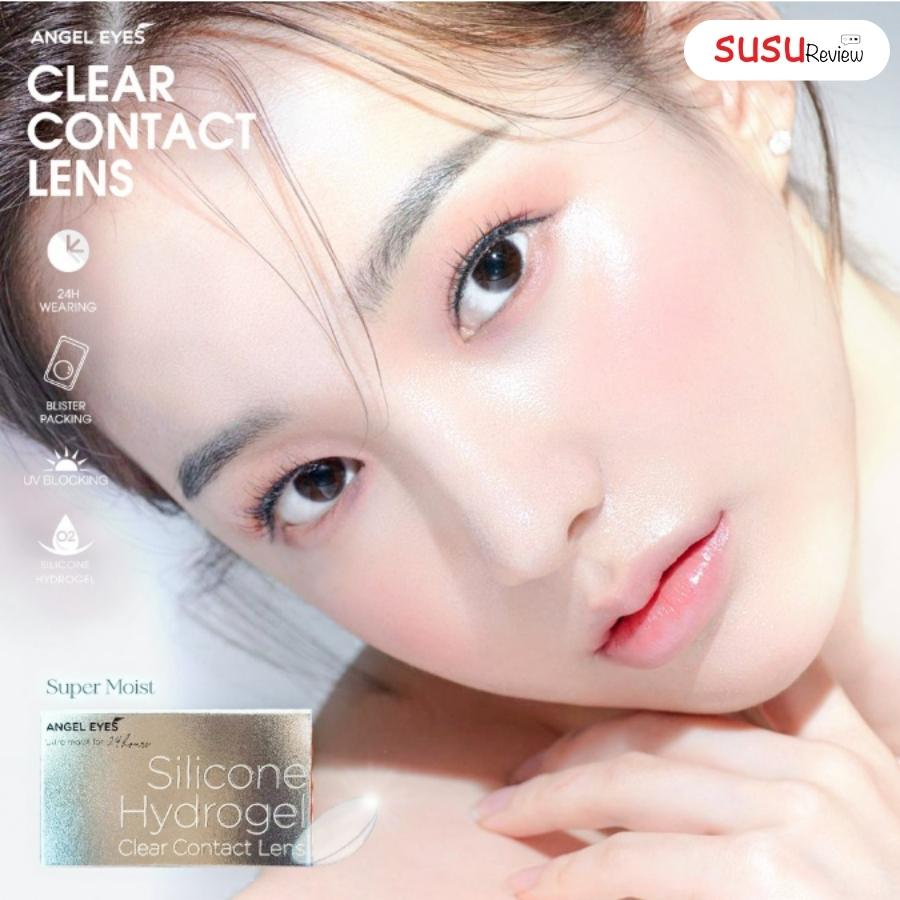 Lens mắt trong suốt Silicone Hydrogel Angel Eyes
