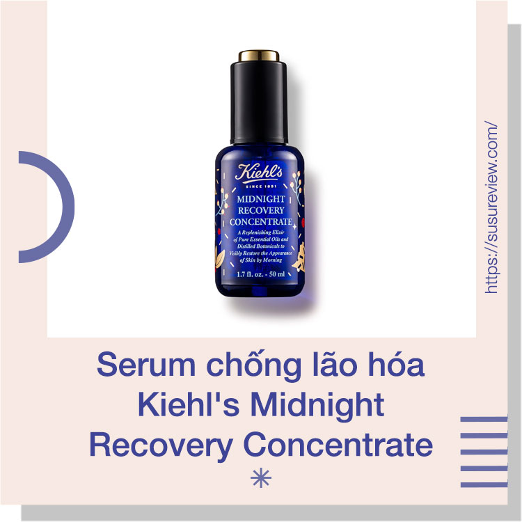 Serum chống lão hoá dưỡng chất Dưỡng Da Ban Đêm Kiehl's Midnight Recovery Concentrate 15ML