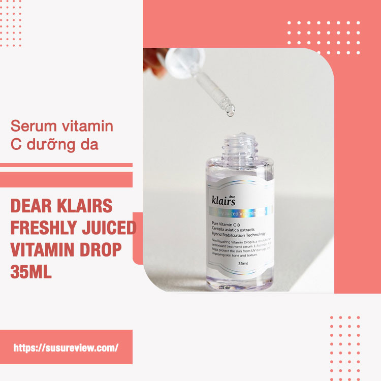 Serum Vitamin C dưỡng sáng và trẻ hóa da Dear Klairs Freshly Juiced vitamin Drop 35ml
