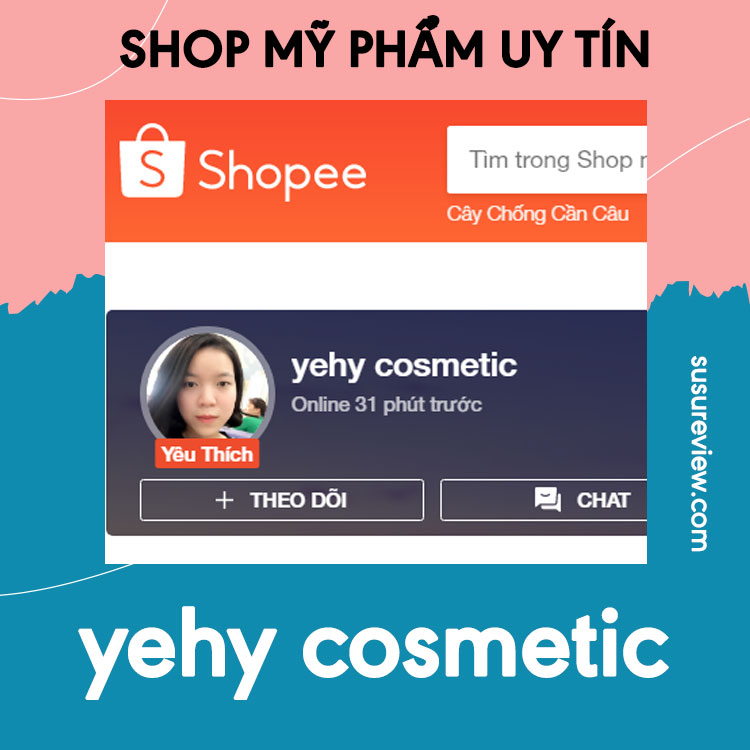 Shop mỹ phẩm trên shopee Yehy cosmetic